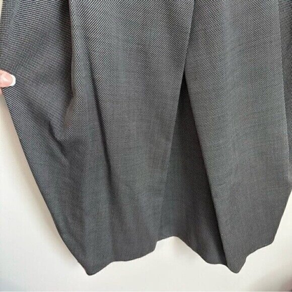 Giorgio Armani Collezioni Italy Wool Silk Blend Gray Cap Sleeve Dress Sz 8 $1049 - Picture 6 of 11